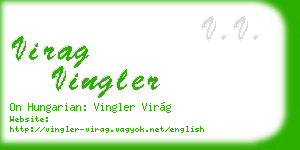 virag vingler business card